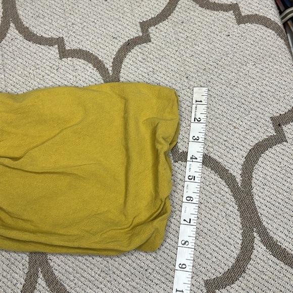 Margo Baridon Relaxed midi dress Yellow puff sleeve button down dress size large - Picture 9 of 17